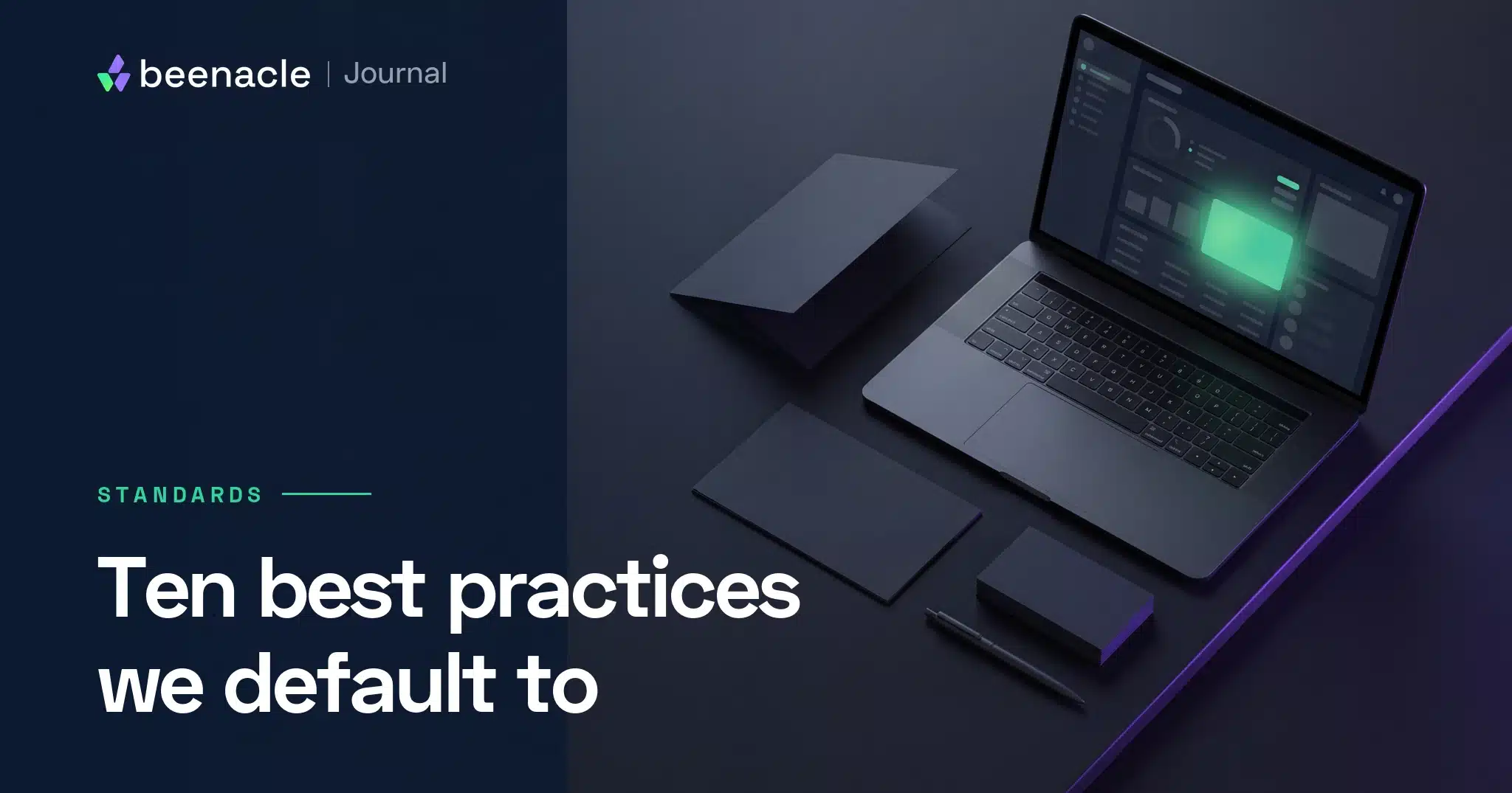 Build tools on a dark desk representing WordPress best practices.
