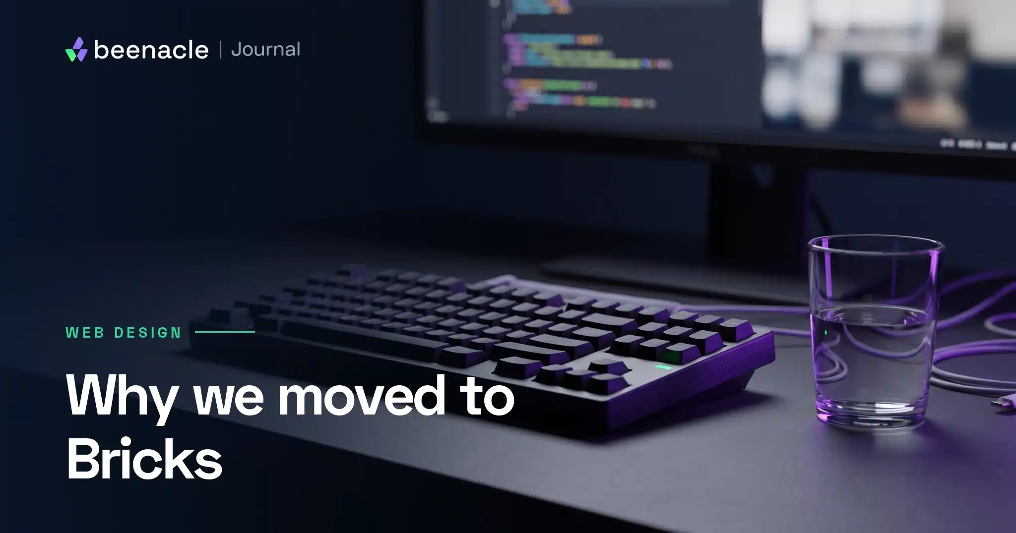 A developer workspace representing the move from Elementor to Bricks.