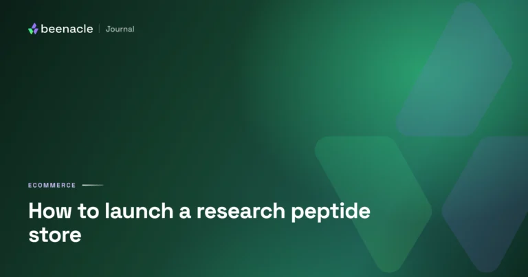 How to launch a research peptide ecommerce store in 2026: a founder’s guide.