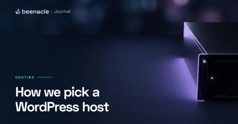 Shared, VPS, dedicated, managed: how we actually pick a WordPress host.